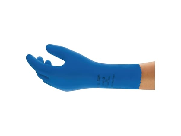 Handsker Ansell Universal Plus 87-665, blå, str. 8,5 - 9, pakke a 1 par