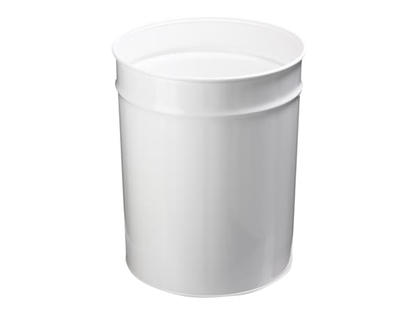 TWIN - Avfallskurv - rund - 20 L - metall - hvit