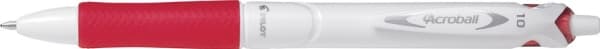 Pilot Acroball Pure White, Påfyllnadsbar, Röd