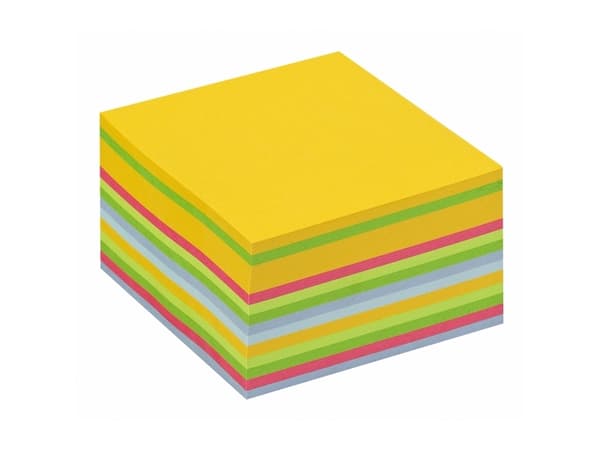 Post-it® Notes kubusblok, ultrafarver, 76 mm x 76 mm, 450 ark
