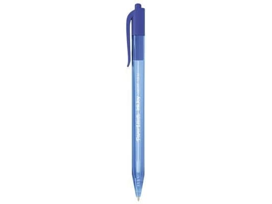 Papermate InkJoy 100 RT, Clips, Clip-on retractable kulspetspenna, Blå, 1 st, Medium