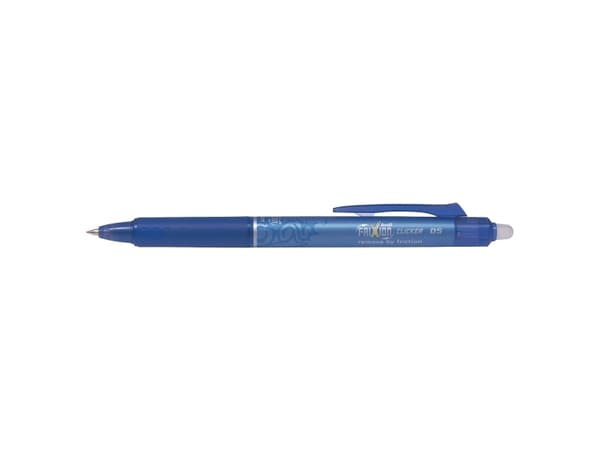 Rollerpen Pilot Frixion Clicker m/tryk 0.5 mm blå (stk.)