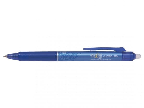 Rollerpen Pilot Frixion Clicker m/tryk 0.5 mm blå (stk.)