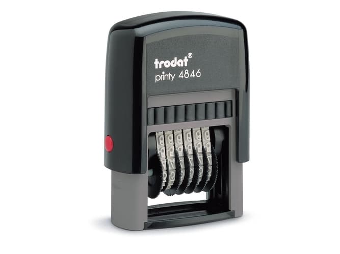 Talstempel Trodat Printy 4846 med 6 band