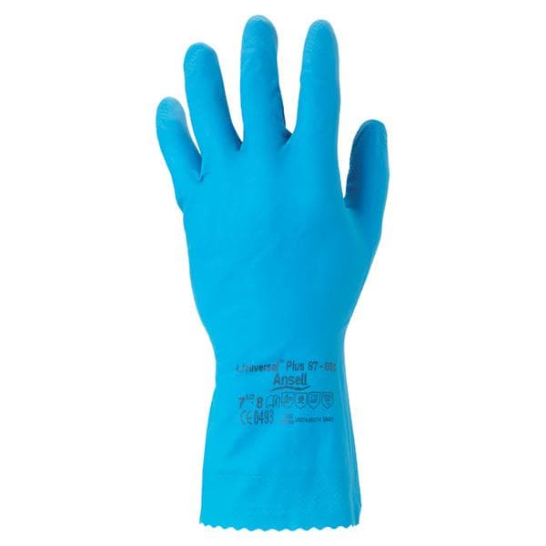 Handsker Ansell Universal Plus 87-665, blå, str. 9,5 - 10, pakke a 1 par