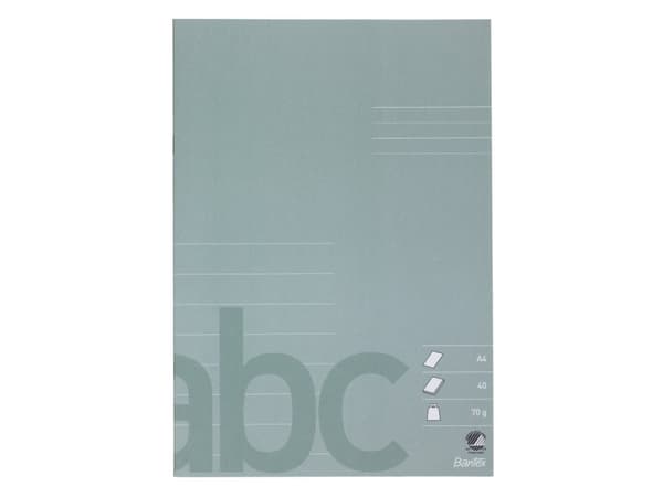 Skrivbok Bantex A4, 1/2 tomt, 1/2 linjerat (19,5 mm), dammgrönt (10 st.)