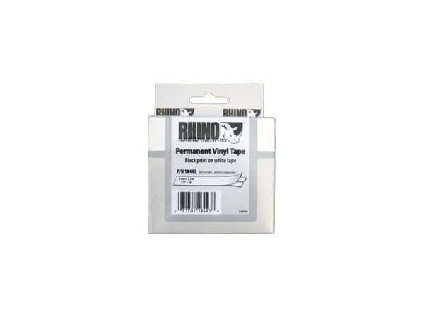 DYMO - Vinyl - vit - Rulle (0,9 cm x 5,5 m) 1 rulle (rullar) etiketter - för Rhino 4200, 6000, 6000 Hard Case Kit; RhinoPRO 5000, 5000 Hard Case Kit