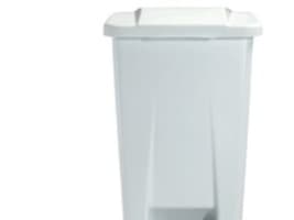 Affaldscontainer Rossignol, 60 L, med pedal, hvid