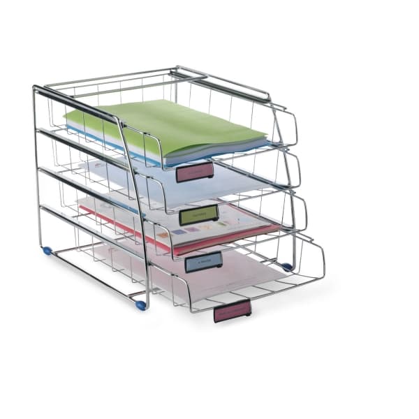 Brevlådesats alba, med 4 lådor, öppen på kortsidan