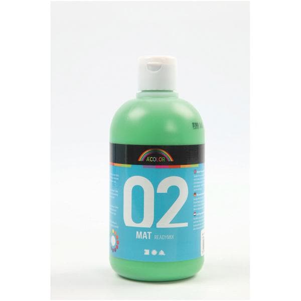 Akrylfärg a-color 02 - matt, ljusgrön, 500 ml