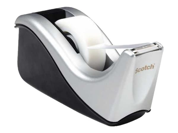 Scotch C60 - Dispenser - skrivebord - svart/sølv-dispenser