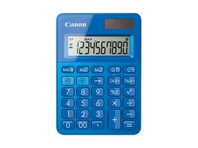 Canon LS-100K - Skrivbordskalkylator - 10 siffror - solcellspanel, batteri - metallic-blå Blå
