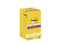 Miniatyrbild 4 av 5: Blok 3M Post-it Super Sticky 76mm x 76mm gul Z-notes (12 stk.)