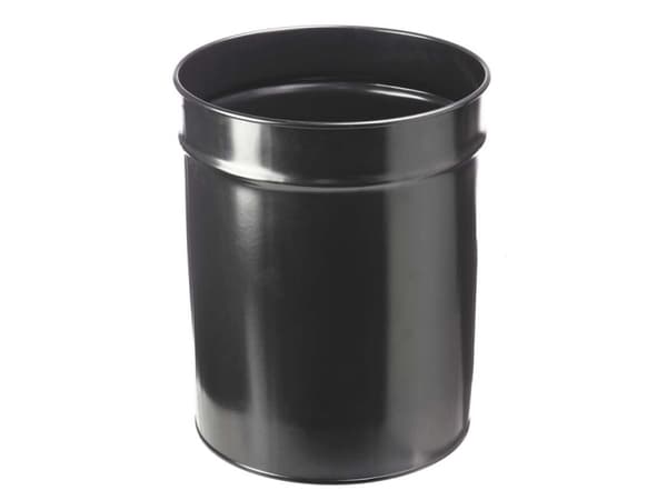 Papirkurv TWIN Metal 20 ltr. sort