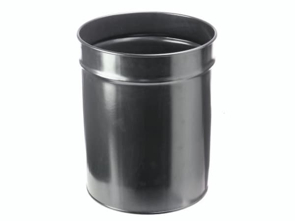Papirkurv TWIN Metal 20 ltr. sort