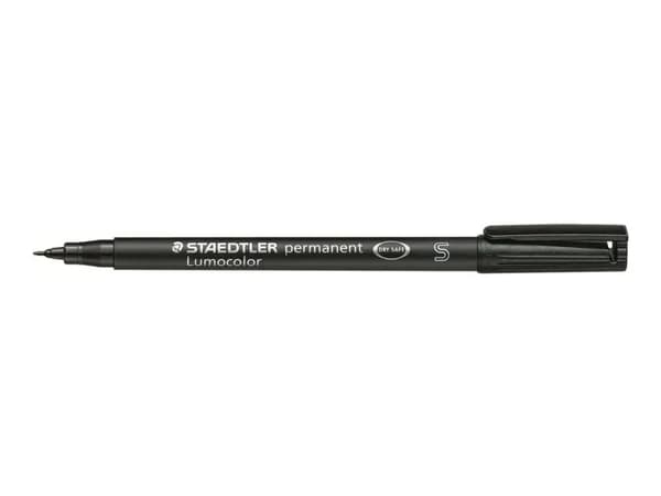 STAEDTLER Lumocolor 313 - Markør - permanent - svart, rød, blå, grønn - 0.4 mm - superfin (en pakke 4)