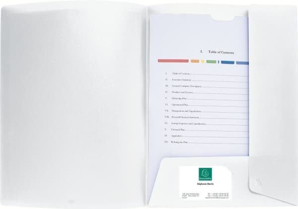 Exacompta Kreacover - 2-fliksfolder - for A4 - hvit