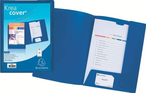 Exacompta Kreacover - 2-fliksfolder - for A4 - hvit