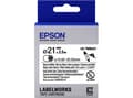 Miniatyrbild 3 av 6: Epson etikettkassett Kylflänsslang (HST) LK-7WBA21 svart/vit D21 mm (2,5 m)