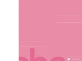 Skrivbok bantex, 17 x 21 cm, 1/2 tomt, 1/2 linjerat (14,5 mm), rosa, 20 st.
