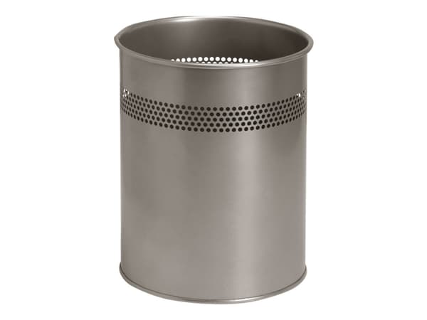 TWINCO A/S - Papirkurv - 15 L - metalli - sølv - sølv