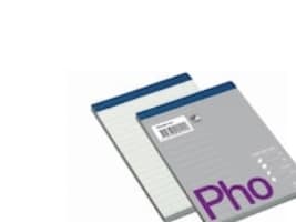 Bantex Phonepad, Bilde, Grå, Fiolett, A6, 70 ark, Semi-glossy, Linjerte ark