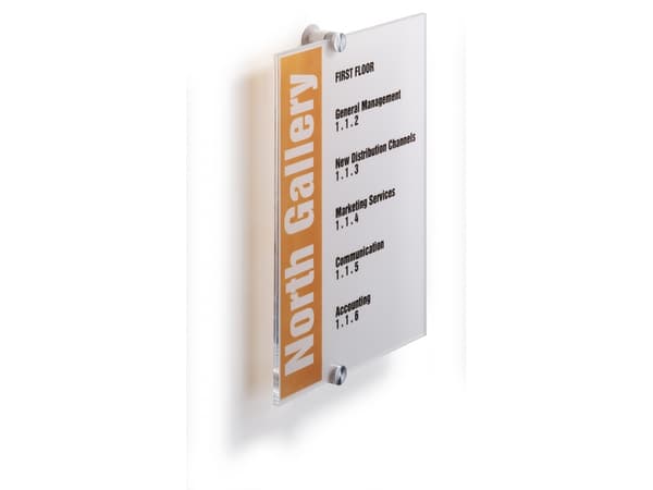Durable Crystal Sign, A4, Läpinäkyvä, 210 mm, 297 mm