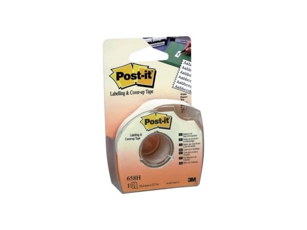 3M Post-it Afdækningstape 25.4 mm Hvid