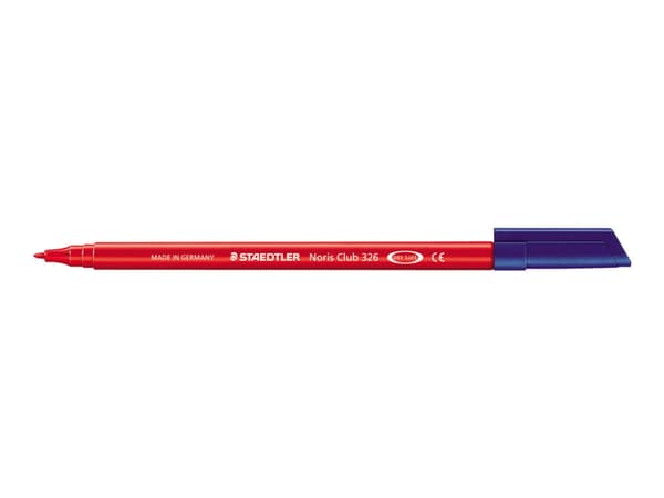 STAEDTLER Noris Club 326 - Fibertuppenn - rød - vannbasert matfargeblekk - 1 mm