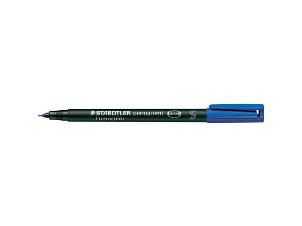 STAEDTLER Lumocolor 313 - Markør - permanent - blå - 0.4 mm - superfin