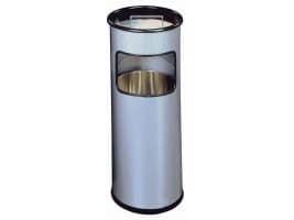 DURABLE - Aske-/søppeldunk - rund - 17 L - metall - sølv