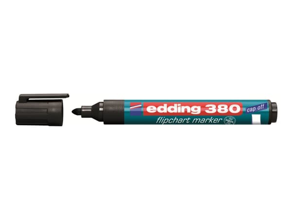 edding 380 flipchart - Markør - for flippover - svart - vannbasert blekk - 1.5-3 mm