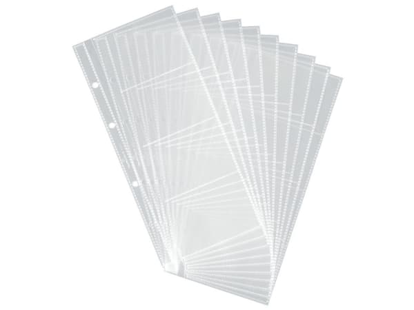 DURABLE VISIFIX - Visittkortside - for 57 x 90 mm - kapasitet: 8 kort - gjennomsiktig (en pakke 10) - for P/N: 2403-01