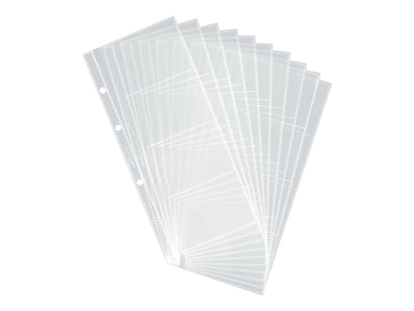 DURABLE VISIFIX - Visittkortside - for 57 x 90 mm - kapasitet: 8 kort - gjennomsiktig (en pakke 10) - for P/N: 2403-01
