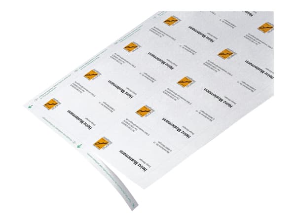 Sigel DP839, Laser/Inkjet, Valkoinen, Satiini, 200 g/m², 85 mm, 55 mm