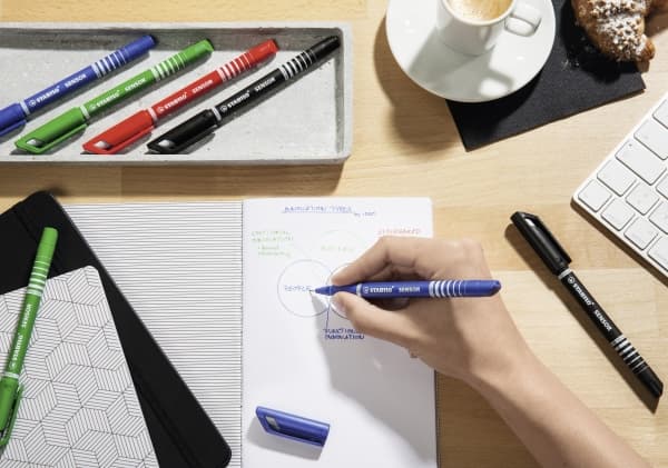 Fineliner Stabilo Sensor 189 blå - (10 stk.)