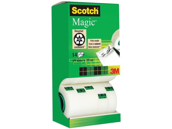 Scotch Magic - Kontortape - 19 mm x 33 m (en pakke 14)