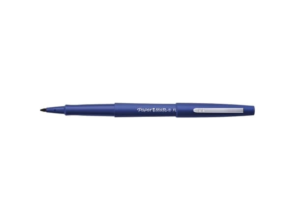 Fiberpenna Papermate nylon blå (12 st)
