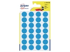 Avery PSA15B, Blå, Rund, Permanent, 1,5 cm, 8 cm, 10 cm