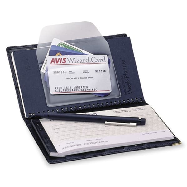 Visitkortlomme, med flap Djois, 6 x 10,5 cm, pakke a 10 stk