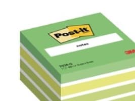 Post-it® Notes kubusblok, pastellivärinen, 76 mm x 76 mm, 450 arkkia