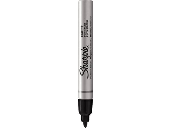 Permanent marker Sharpie, industriel, rund, spids, sort