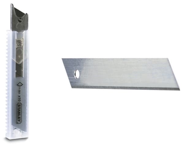 Stanley 11-301 - Skärblad till snap-off-kniv för skärmaskin (paket om 10)