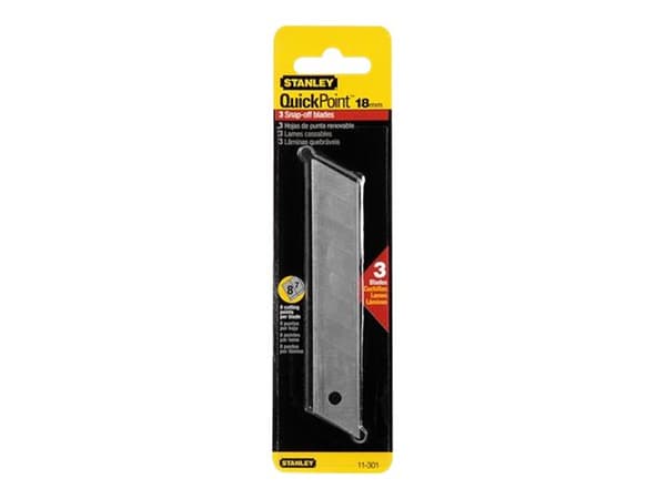 Stanley 11-301 - Skärblad till snap-off-kniv för skärmaskin (paket om 10)