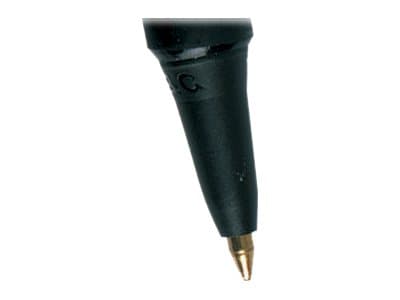 Kuglepen BIC Soft Feel sort - med klikmekanisme - (12 stk.)