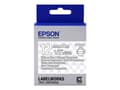 Miniatyrbild 1 av 5: Epson etikettkassett transparent – LK-4TWN klar vit/klar 12/9