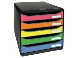 Laatikkokaappi exacompta big box + 5-laatikko harlekiini