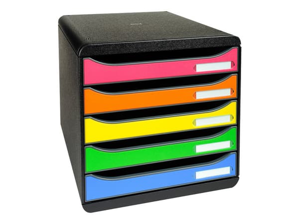 Laatikkokaappi exacompta big box + 5-laatikko harlekiini