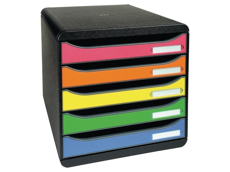 Lådskåp Exacompta Big Box med 5 lådor, Harlequin