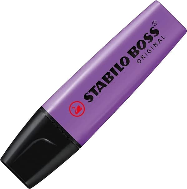 Tekstmarker Stabilo Boss Orignal lilla - (10 stk.)